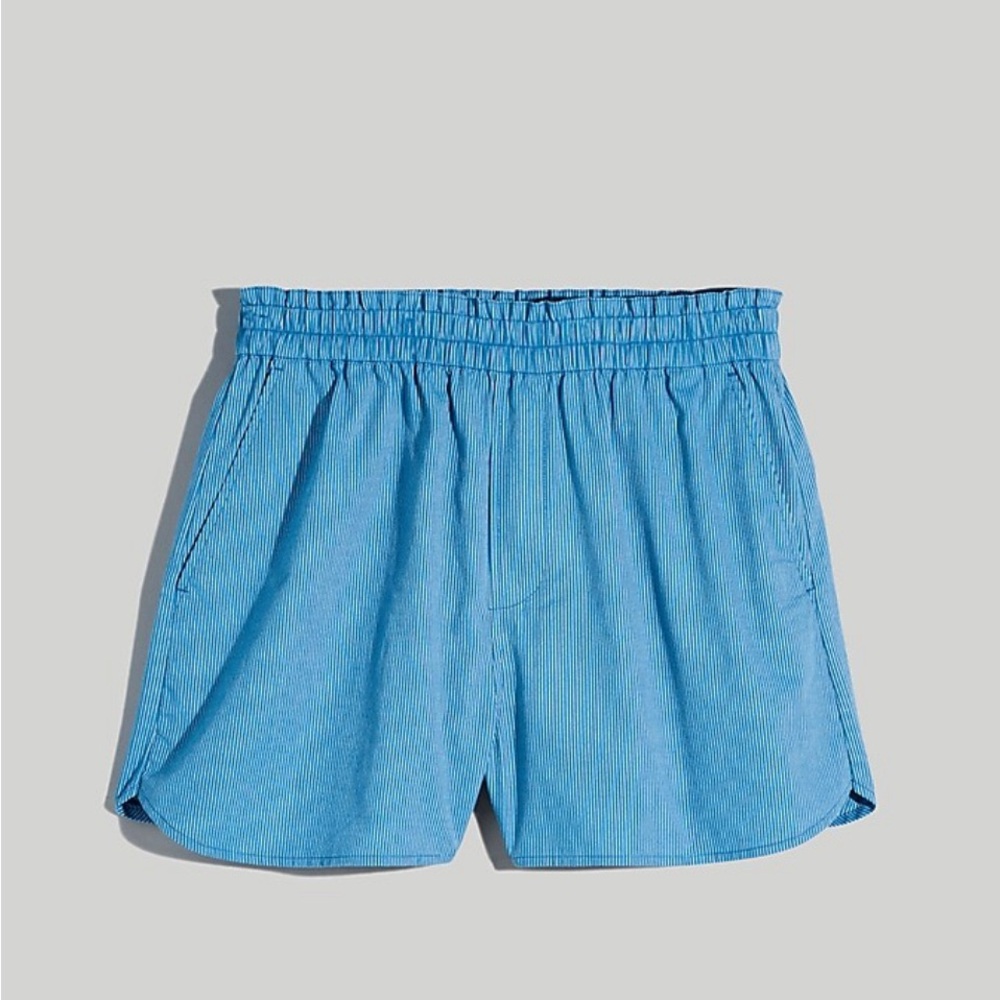 NEW Madewell Blue Pinstripe Shorts - Size XS